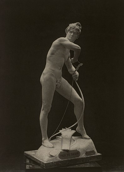 Sarpedon, Photogravure Print from the Original Sculpture by Charles Octave Levy, The Masterpieces of French Art by Louis Viardot, Published by Gravure Goupil et Cie, Paris, 1882, Gebbie & Co., Philadelphia, 1883