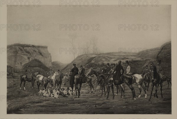 Presenting the Trophy of the Foot, Photogravure Print from the Original 1872 Painting by Jean Richard Goubie, The Masterpieces of French Art by Louis Viardot, Published by Gravure Goupil et Cie, Paris, 1882, Gebbie & Co., Philadelphia, 1883