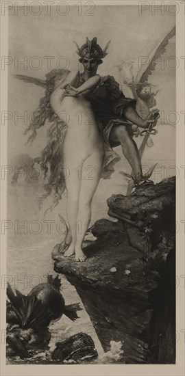 Perseus and Andromeda, Photogravure Print from the Original Painting by Charles Edouard de Beaumont, The Masterpieces of French Art by Louis Viardot, Published by Gravure Goupil et Cie, Paris, 1882, Gebbie & Co., Philadelphia, 1883