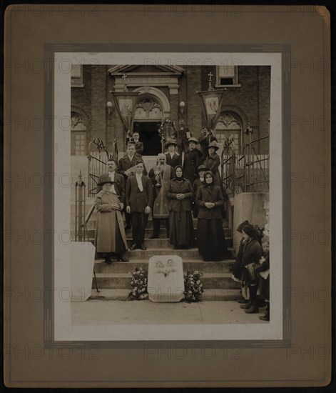 Funeral for Two Young Children, Aurora, Illinois, USA, 1915