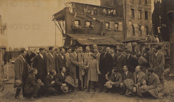 Nebraska Track Team Visiting Mary Pickford at Pickford-Fairbanks Studio, West Hollywood, California, USA, 1920's