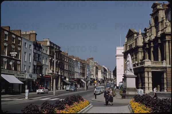 High Street, Leamington Spa, Warwickshire, England, UK, 1960