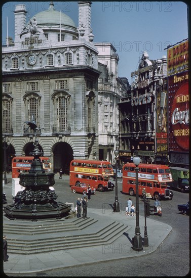Piccadilly Circus, London, England, UK, 1960