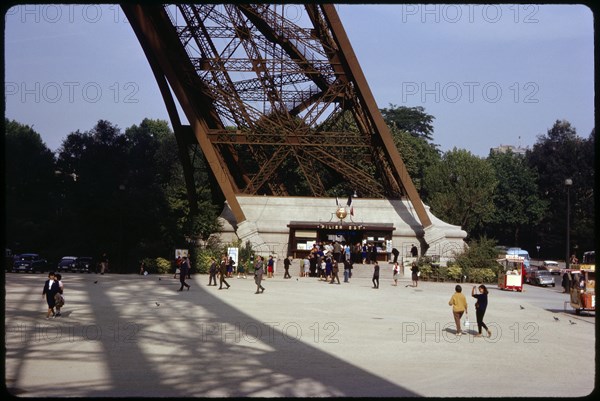 Pillar Base and Gift Shop, Eiffel Tower, Paris, France, 1963