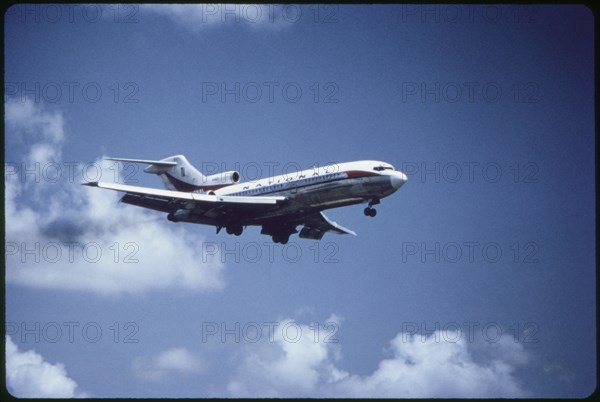 National Airlines, Boeing, 727-35 Commercial Jet In-Flight, 1960's