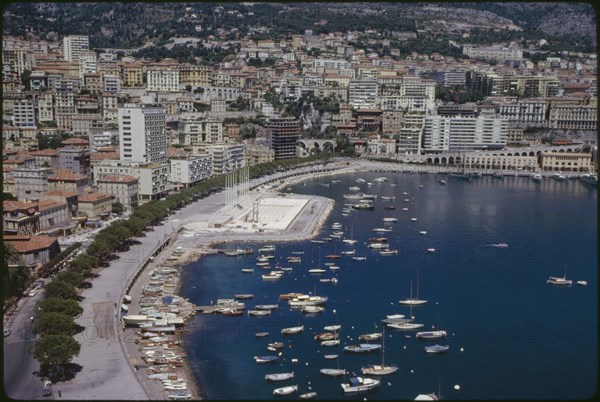 Cityscape and Harbor, Monaco, 1961