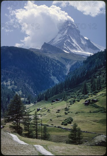 Matterhorn Mountain, Zermatt, Switzerland, 1964