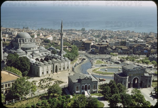 University of Istanbul and Cityscape, Istanbul, Turkey, 1965