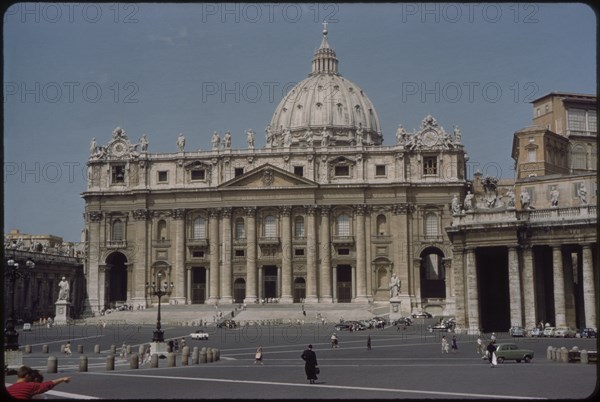 Saint Peter's Basilica, Vatican, Rome, Italy, 1962