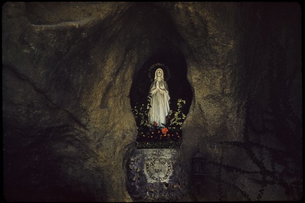 Statue of Saint Bernadette, Grotta di Lourdes, Vatican City, Italy, 1962