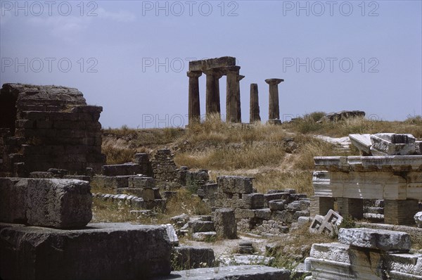 Temple of Apollo, Ancient Corinth, Greece, 1963