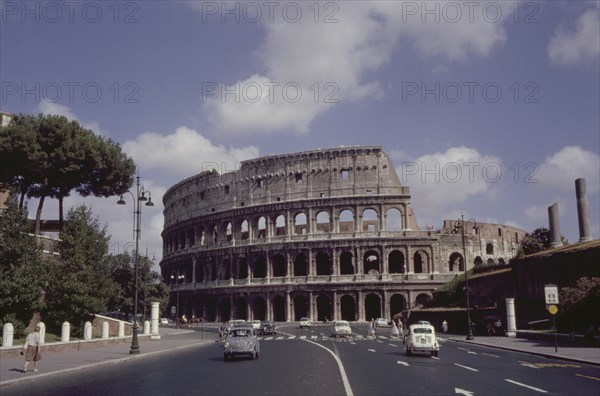 Ancient Colosseum, Rome, Italy, 1961