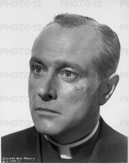 George MacReady, Head and Shoulders Publicity Portrait for the Film, "The Walls Came Tumbling Down", Columbia Pictures, 1946