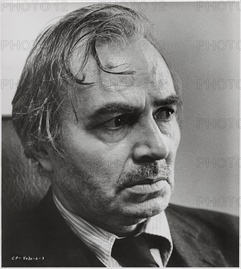 James Mason, on-set of the Film, "Child's Play", Paramount Pictures, 1972