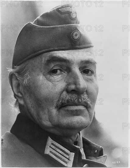 James Mason, Publicity Portrait for the Film, "Cross of Iron", EMI Films, 1977