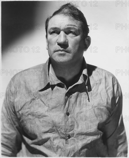 Victor McLaglen, Publicity Portrait for the Film, "This is my Affair", 20th Century Fox, 1937