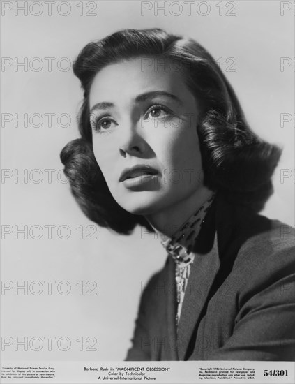 Barbara Rush, Publicity Portrait for the Film, "Magnificent Obsession", Universal Pictures, 1954