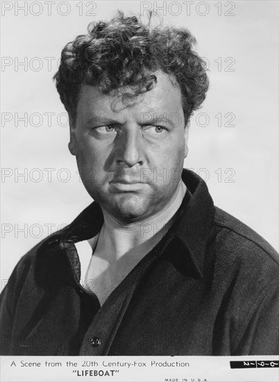 Walter Slezak, Publicity Portrait for the Film, "Lifeboat", 20th Century Fox, 1944