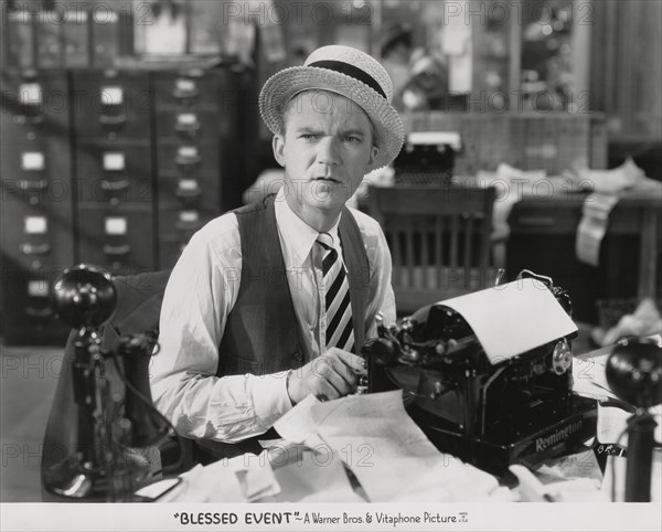 Lee Tracy, Publicity Portrait, on-set of the Film, "Blessed Event", Warner Bros. & Vitaphone Pictures, 1932