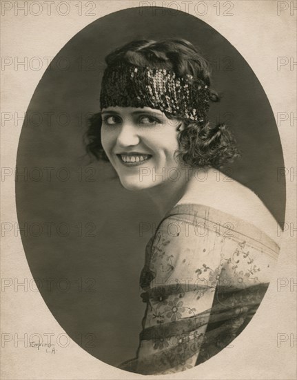Silent Film Actress Zalla Zarana, born Rozalija Srsen in Zuzemberk, Slovenia, Publicity Portrait by Empire L.A., 1920's