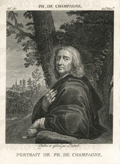 Philippe de Champaigne (1602-1674), French Baroque Era Painter, Engraving