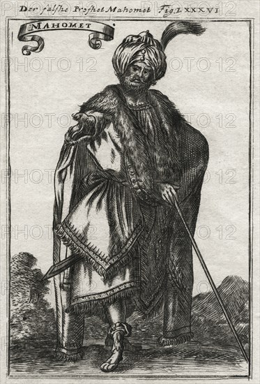 The False Prophet Mohammed, Der falshe Profhet Mahomet, Engraving