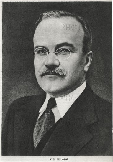 Vyacheslav Mikhailovich Molotov (1890-1986), Politician, Diplomat, and Leading Figure in Soviet Government from the 1920's to 1940's, Portrait