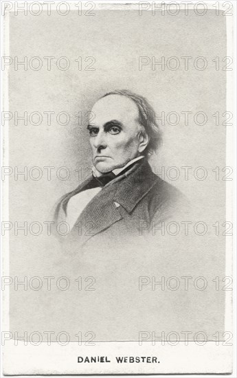 Daniel Webster (1782-1852), American Politician, Served as Congressman in the U.S. House of Representatives, Senator, &  Secretary of State, Head and Shoulders Portrait