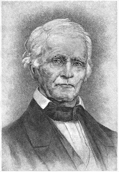 Henry Dodge (1782-1867), Democratic member of the U.S. House of Representatives and U.S. Senate, Illustration from the painting by J.C. Marine, Wisconsin Historical Society, Harper's Monthly Magazine, 1891