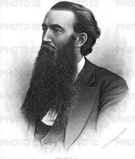 John Clark Ridpath (1840-1900), American Educator, Historical and Editor, Portrait, Illustration, Cyclopaedia of Universal History, Volume 1, The Ancient World, by John Clark Ridpath, the Jones Brothers Publishing Company, 1885