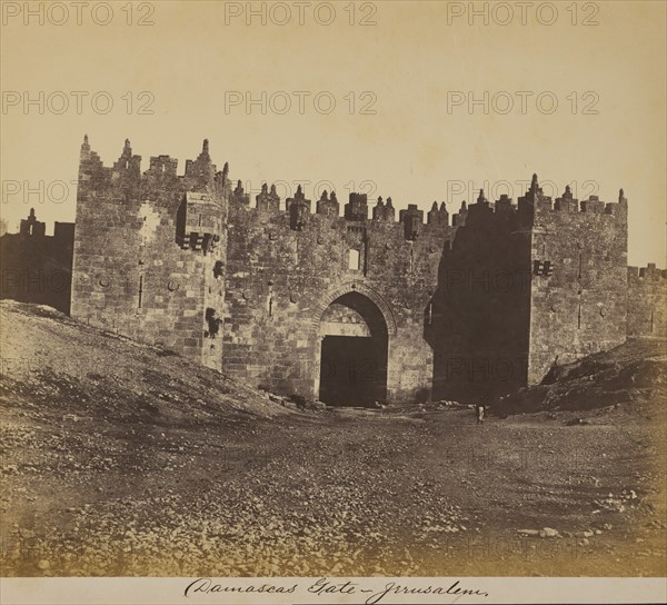 Damascus Gate, Jerusalem, 1860's