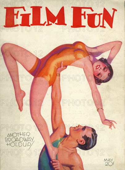 Another Broadway Holdup!, Film Fun Magazine Cover, May 1931