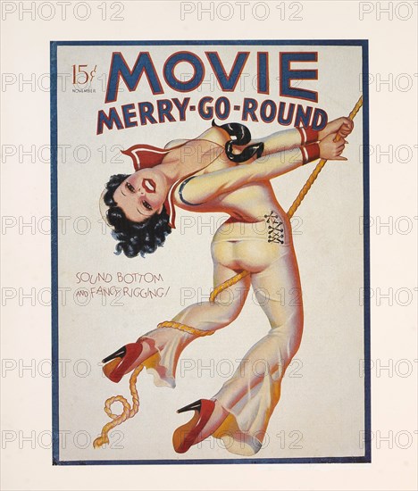 Sound Bottom and Fancy Rigging!, Movie Merry-Go-Round Magazine Cover, November 1936