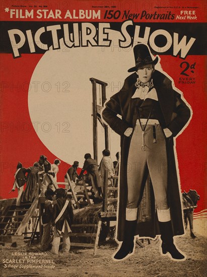 Actor Leslie Howard, Picture Show Magazine Cover, September 28, 1935