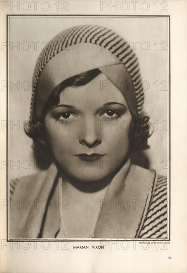 Actress Marian Nixon, Publicity Portrait inside The New Movie Magazine, May 1930