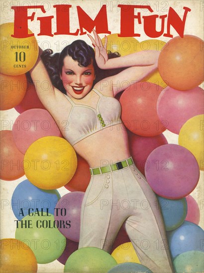 woman, pulp, sexy, magazine, Film Fun, historical,