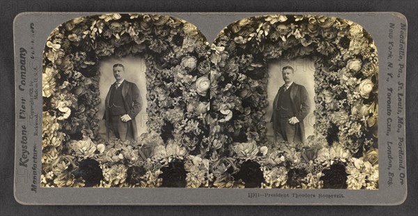 President Theodore Roosevelt, Portrait, Stereo Card, Keystone View Company, 1901