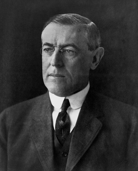 U.S. President-Elect Woodrow Wilson, Head and Shoulders Portrait, December 1912