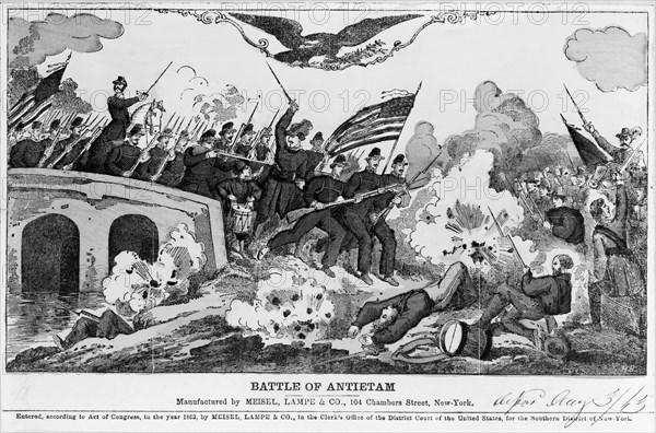 Battle of Antietam, by Meisel Lampe & Co., Illustration, 1863