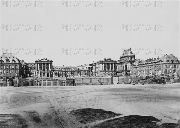 Palace of Versailles, Versailles, France, Silver Albumen Print, Edouard Baldus, 1860's