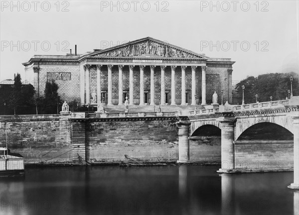 Corps Legislatif, Paris, France, Silver Albumen Print, Edouard Baldus, 1860's