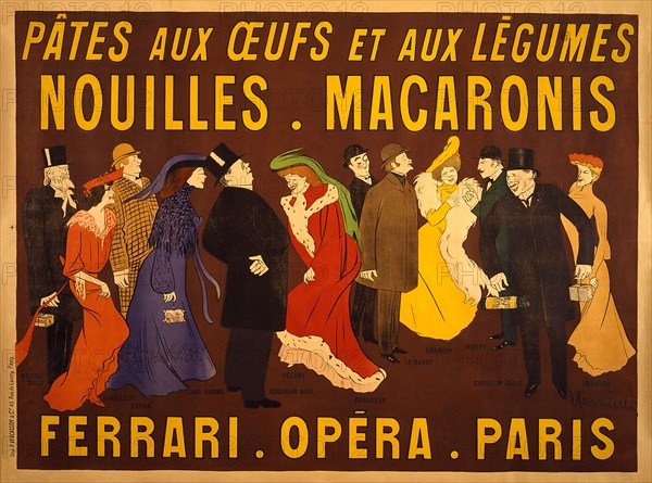 Cappiello, affiche "Nouilles. Macaronis"