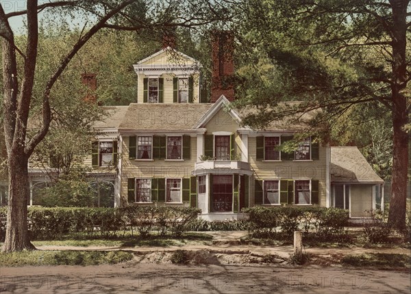 Wayside, Home of Nathaniel Hawthorne, Concord, Massachusetts, USA, Detroit Publishing Company, 1901