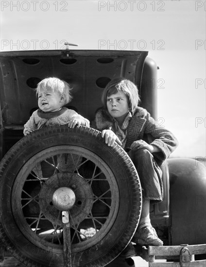 Two Oklahoma Refugees, California, USA, Dorothea Lange, Farm Security Administration, February 1936