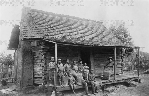 Slave Cabin, Barbour County near Eufaula, Alabama, USA, from Federal Writer's Project, "Born in Slavery: Slave Narratives", United States Work Projects Administration, 1936