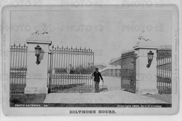 South Gateway, Biltmore House, Ashville, North Carolina, USA, Thomas H. Lindsey, 1896