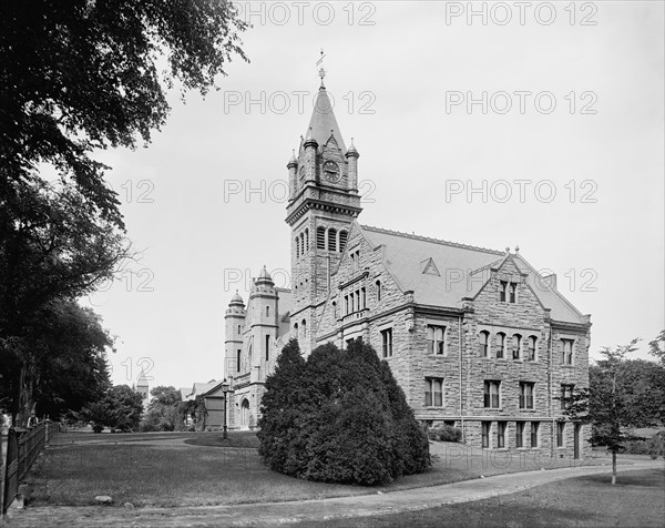 Mary Lyon Hall, Mount Holyoke College, South Hadley, Massachusetts, USA, Detroit Publishing Company, 1900