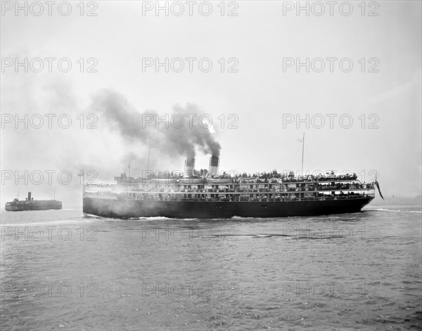 City of South Haven Steamer, Chicago, Illinois, USA, Detroit Publishing Company,