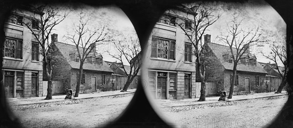 General George Washington's Headquarters, Richmond, Virginia, Stereo Card, April 1865