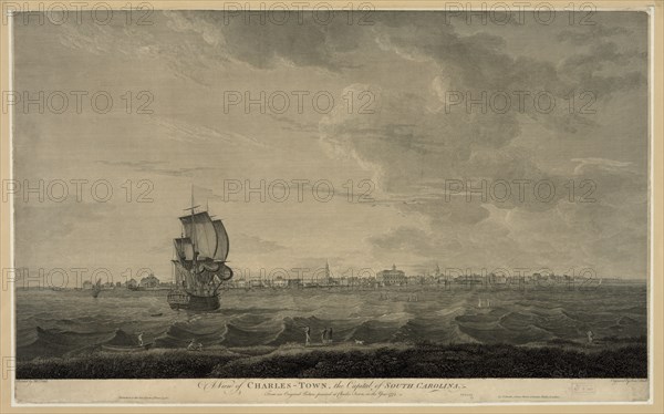 A View of Charles - Town, Capitol of South Carolina, Engraved by Samuel Smith from a Painting by Thomas Leitch, 1776